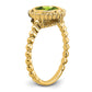 Oval Peridot Bezel Ring - WBC
