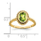 Oval Peridot Bezel Ring - WBC