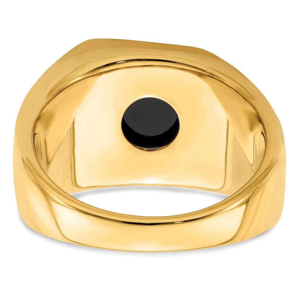 Onyx and Diamond Mens Ring - WBC