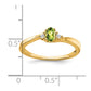 5x3 Oval August/Peridot and Diamond Ring - WBC