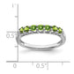Peridot and Diamond 7-stone Ring - WBC