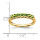 Peridot and Diamond 7-stone Ring - WBC