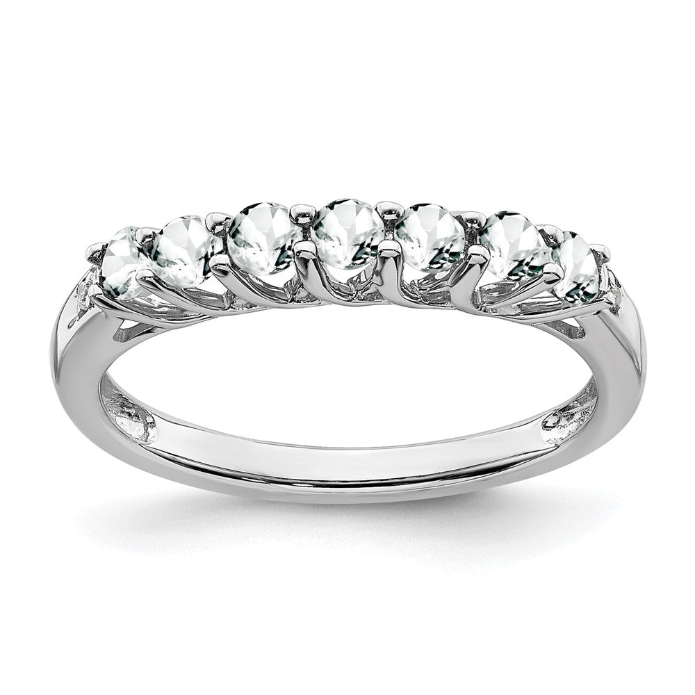 April/ Topaz and Diamond 7-stone Ring - WBC