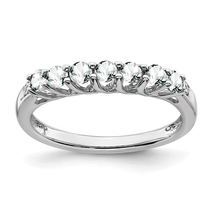 April/ Topaz and Diamond 7-stone Ring - WBC