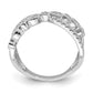 Polished 1/3 carat Diamond Criss Cross Ring - WBC