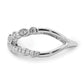 Polished 1/3 carat Diamond Criss Cross Ring - WBC