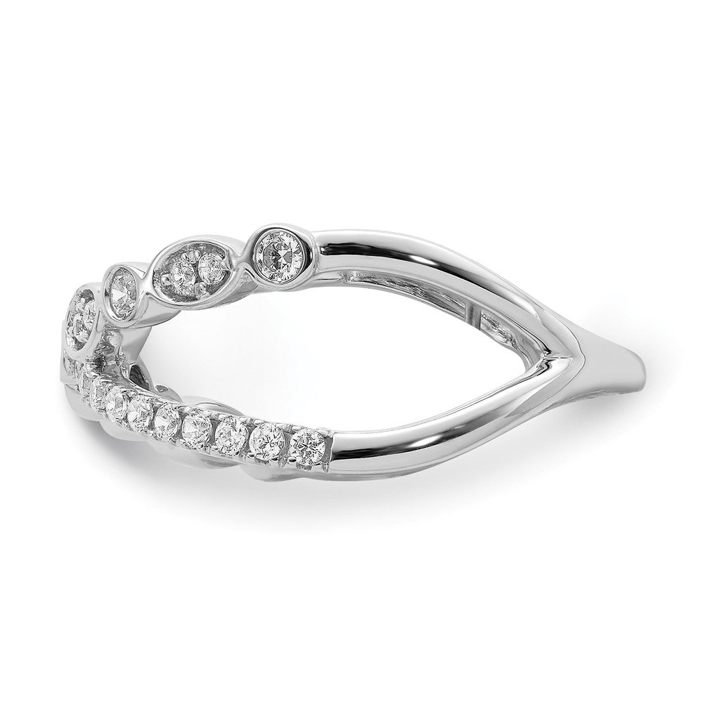 Polished 1/3 carat Diamond Criss Cross Ring - WBC
