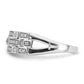 Polished 1/6 carat Diamond Blocks Ring - WBC
