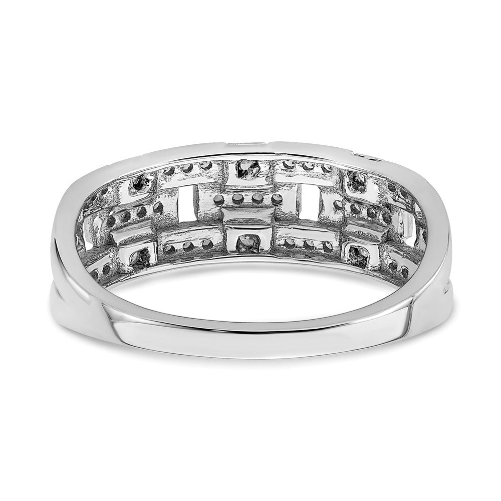 Polished 1/6 carat Diamond Blocks Ring - WBC