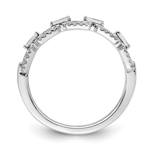 Polished 1/5 carat Diamond Squares Ring - WBC