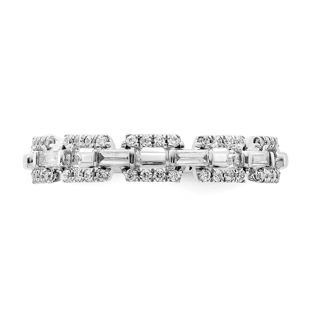 Polished 1/5 carat Diamond Squares Ring - WBC