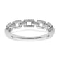 Polished 1/5 carat Diamond Squares Ring - WBC