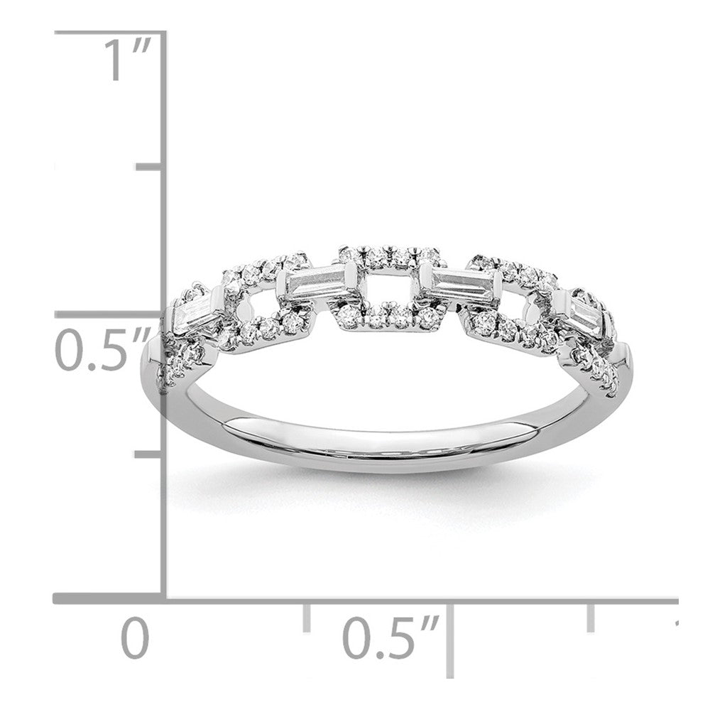 Polished 1/5 carat Diamond Squares Ring - WBC