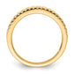Polished 1/3 carat Diamond 3-Row Fashion Ring - WBC