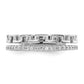 Polished 1/6 carat Diamond Double Band Creek Key Band - WBC
