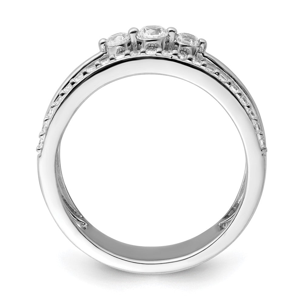 Polished 3/8 carat Diamond Double Band Fashion Ring - WBC