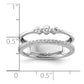 Polished 3/8 carat Diamond Double Band Fashion Ring - WBC