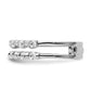 Polished 3/4 carat Diamond Double Band Fashion Ring - WBC
