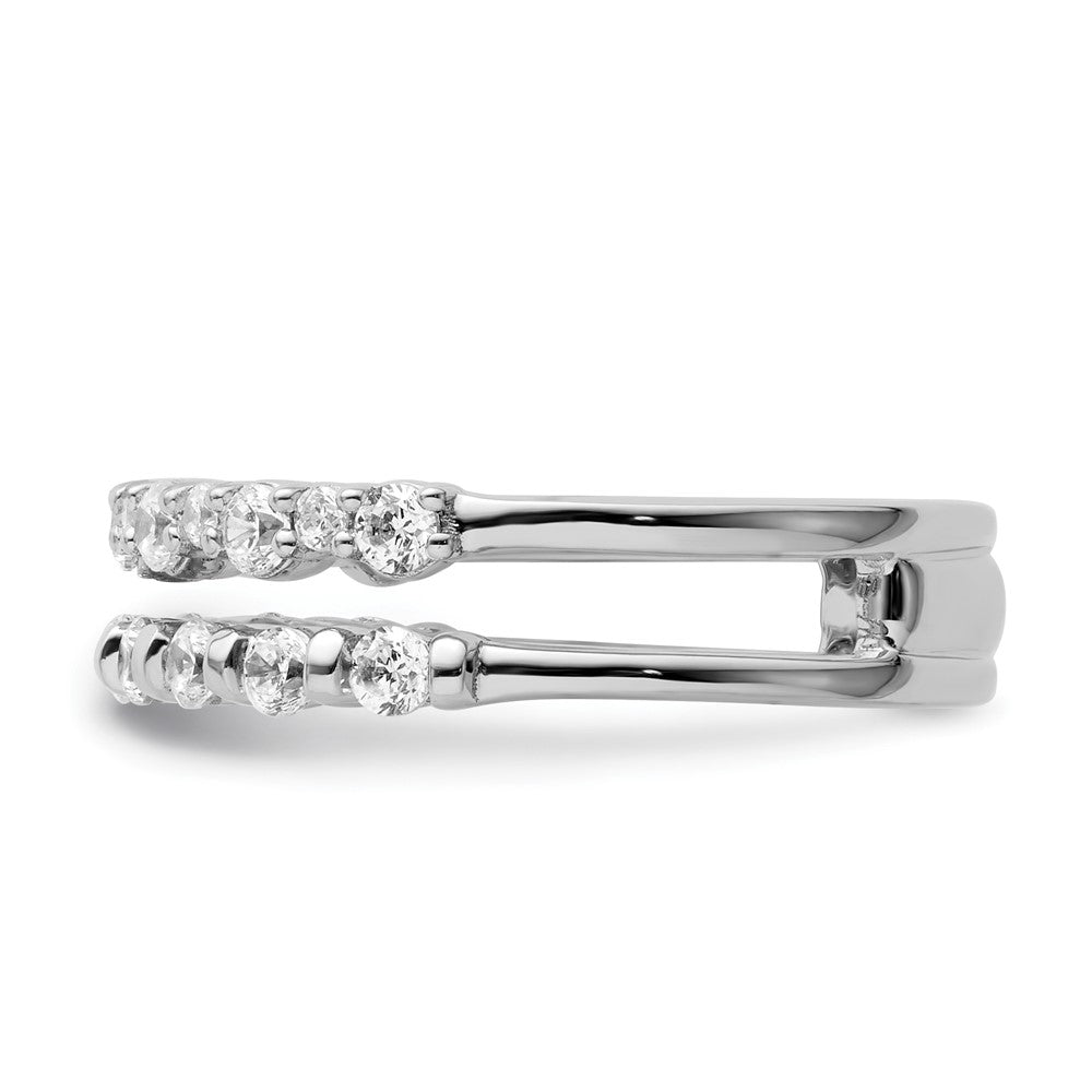 Polished 3/4 carat Diamond Double Band Fashion Ring - WBC