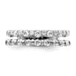Polished 3/4 carat Diamond Double Band Fashion Ring - WBC