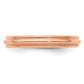 Lightweight Milgrain Half Round Wedding Band - WBC