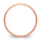 Lightweight Milgrain Half Round Wedding Band - WBC