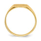 Cushion Closed Back Signet Ring - WBC