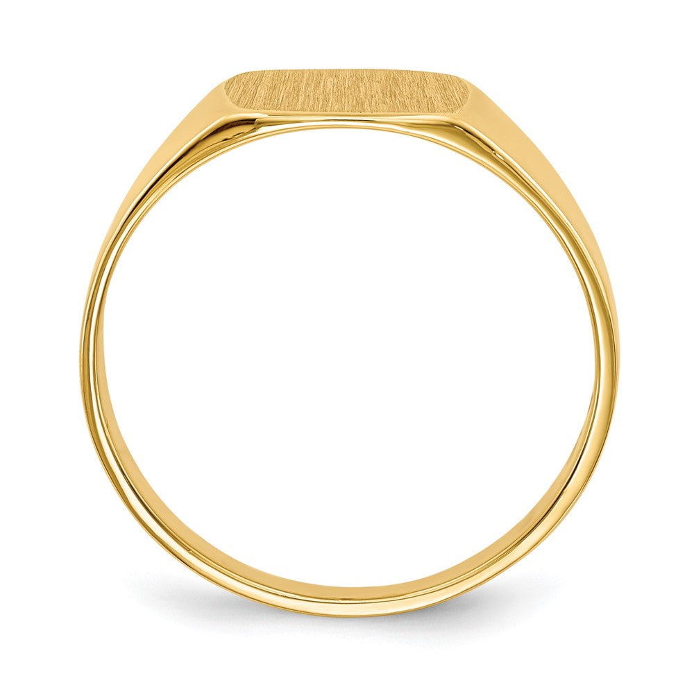 Cushion Closed Back Signet Ring - WBC