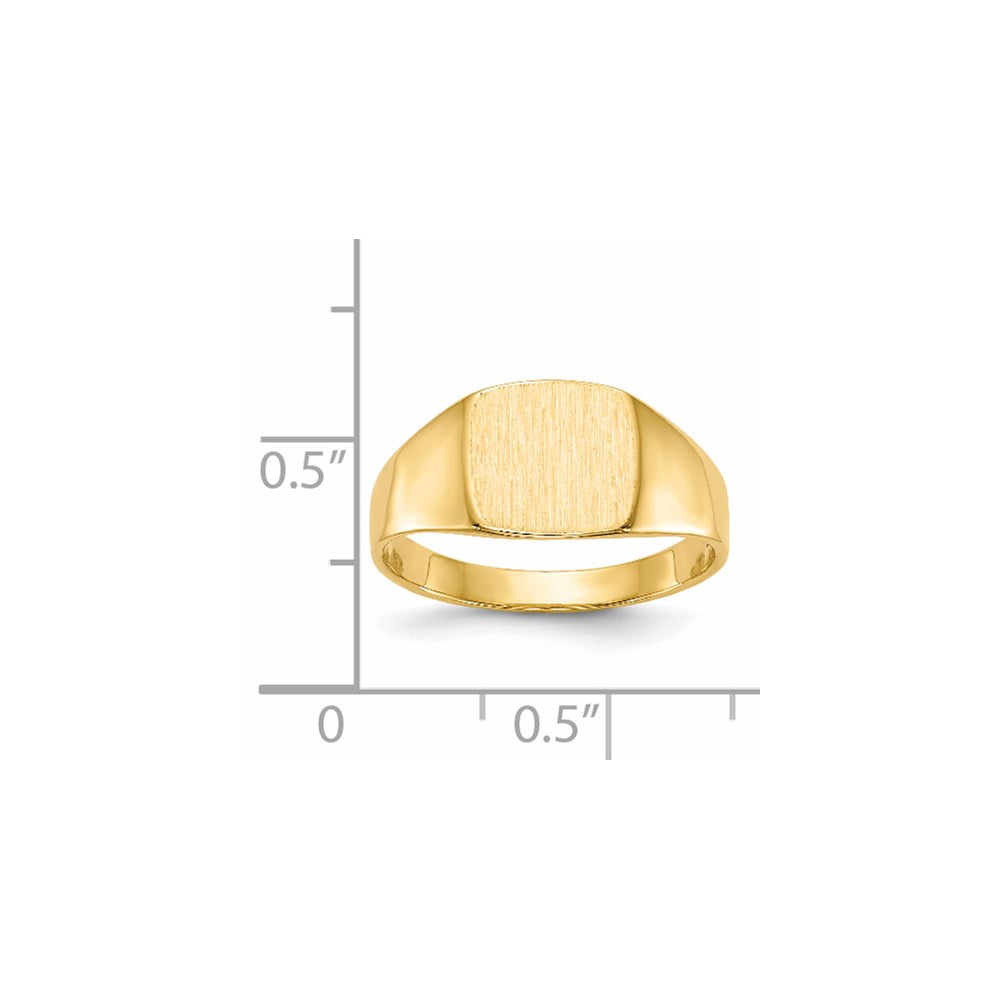 Cushion Closed Back Signet Ring - WBC