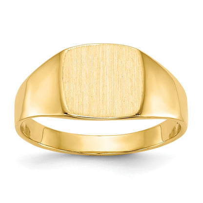 Cushion Closed Back Signet Ring - WBC