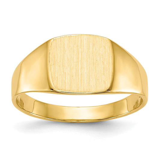 Cushion Closed Back Signet Ring - WBC