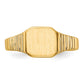 Closed Back Baby Square Signet Ring - WBC