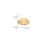 Closed Back Baby Square Signet Ring - WBC