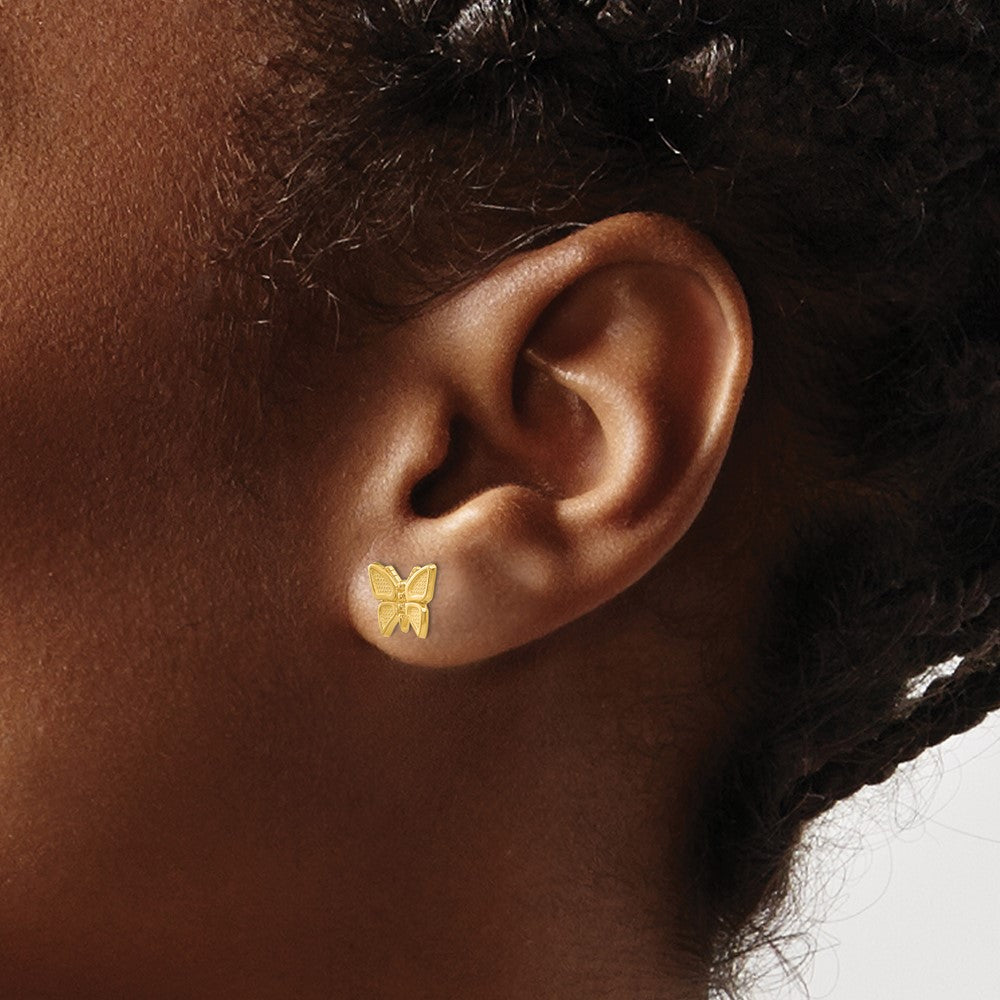 Polished Butterfly Post Earrings - WBC