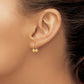 Madi K Half Hoop with Screw-on Bead Single Earring - WBC
