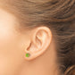 Madi K Round CZ August Birthstone Post Earrings - WBC