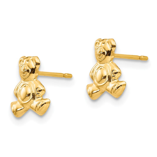 Madi K Teddy Bear Childrens Post Earrings - WBC