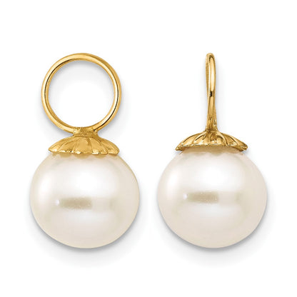 Madi K Freshwater Cultured Pearl Hoop Enhancers - WBC