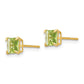 Madi K Square Peridot Post Earrings - WBC