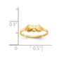 Madi K Two Hearts Baby / Childrens Ring - WBC