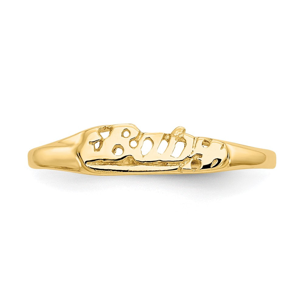 Madi K BABY Script Baby / Childrens Ring - WBC