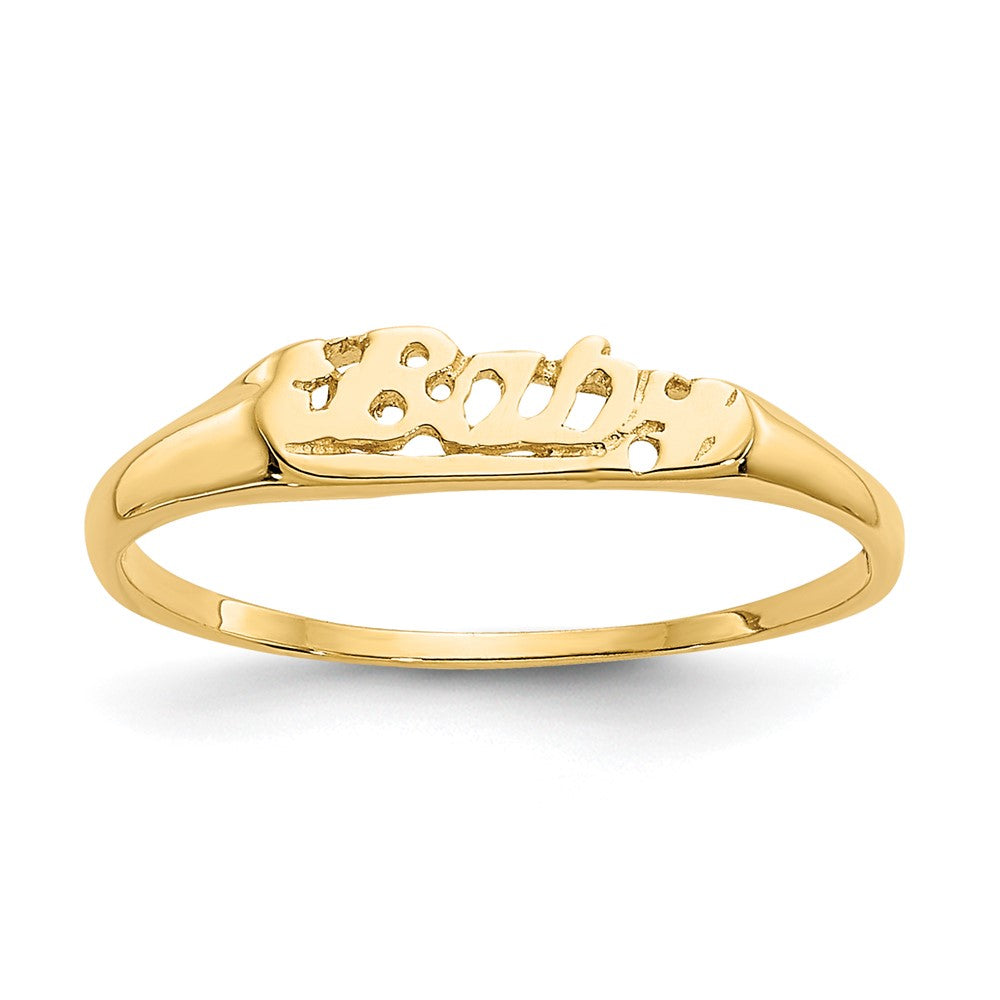 Madi K BABY Script Baby / Childrens Ring - WBC