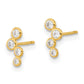 Madi K 4-CZ Drop Bezel-Set Post Earrings - WBC