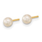 Madi K Ball / CZ / 3- Round Freshwater Cultured Pearl 3-Pair Post Earring Set - WBC