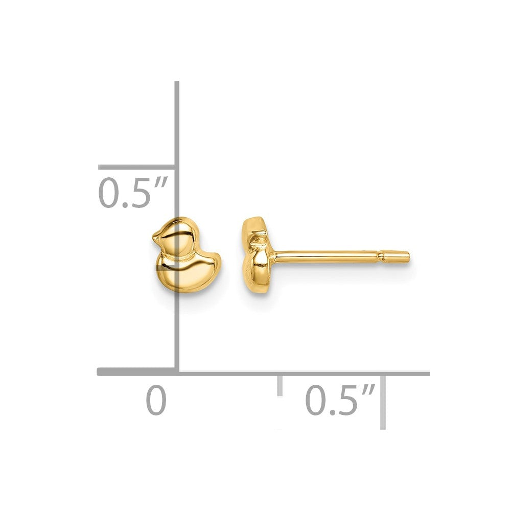 Madi K Duck Childrens Post Earrings - WBC
