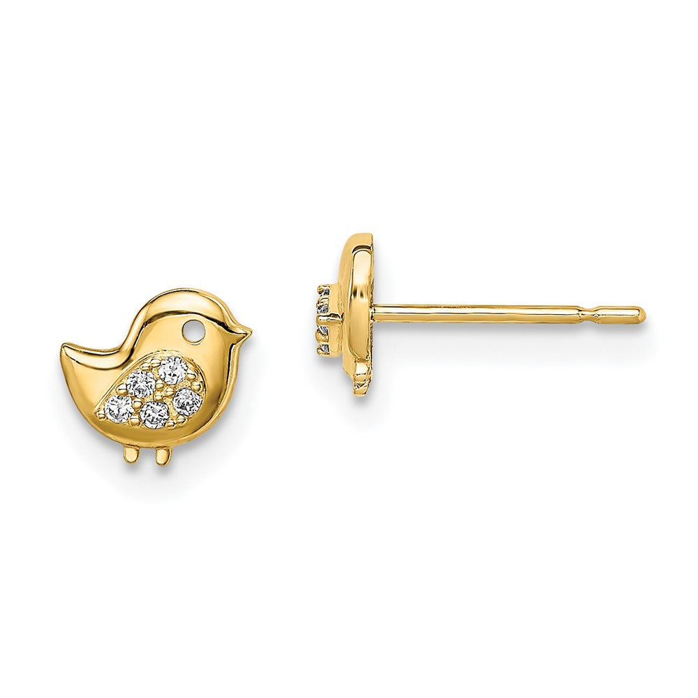 Madi K CZ Bird Childrens Post Earrings - WBC