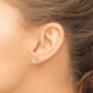 Madi K Button Freshwater Cultured Pearl Circle Post Earrings - WBC