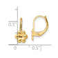 Madi K Polished Flower Childrens Leverback Earrings - WBC