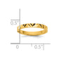 Madi K Diamond-cut Zig-Zag Design Flat Band Baby / Children's Ring - WBC