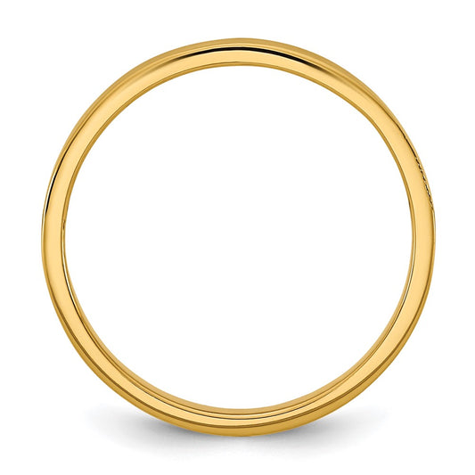 Madi K High Polished Flat Band Baby / Children's Ring - WBC